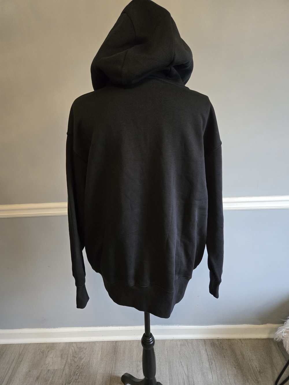 Nike Black Full-Zip Hoodie with Swoosh - Picture 5 of 6